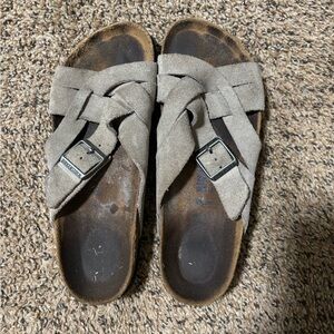 Birkenstock Gray Suede Sandals